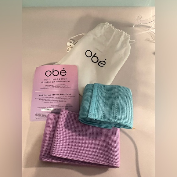 Obe Other - New Never Used Obe’ Resistance Bands in Pouch